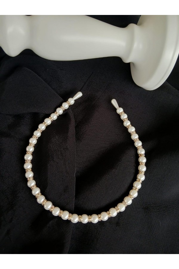 İNCİ BONCUKLU KADIN TAÇ